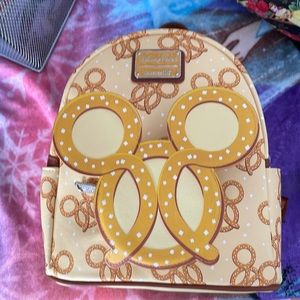 Loungefly Scented Mickey Pretzels Mini backpack